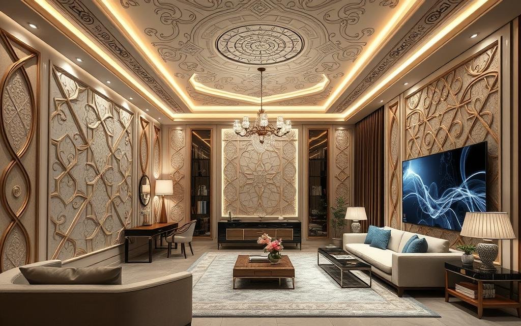 ديكورات فخمة وأسقف مضيئة | أفضل معلم جبس بورد القادسية الكويت