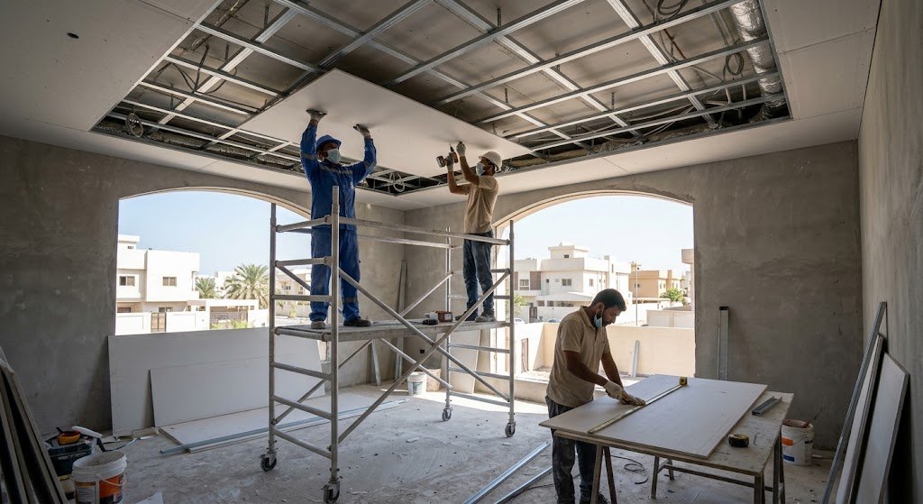 تركيب جبس بورد الجابرية بالكويت لتنفيذ أرقى الديكورات والتصاميم العصرية باحترافية